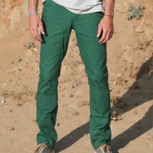 Patrol USA green double knee canvas pants size 31x34